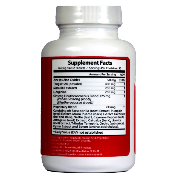 Natural Vitamins for Erectile Strength - Lexitrol | Renown Health Products